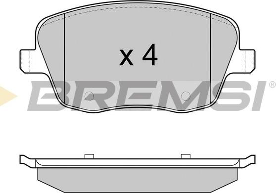 Bremsi BP2973 - Kit pastiglie freno, Freno a disco autozon.pro