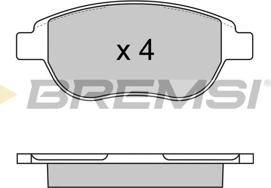 Bremsi BP2972 - Kit pastiglie freno, Freno a disco autozon.pro