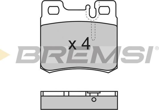 Bremsi BP2495 - Kit pastiglie freno, Freno a disco autozon.pro