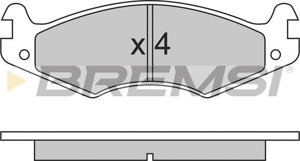 Bremsi BP2459 - Kit pastiglie freno, Freno a disco autozon.pro