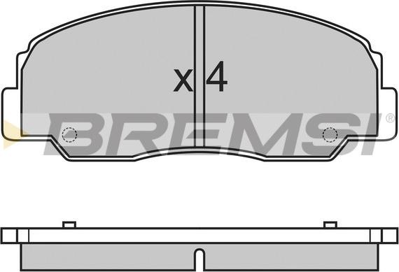 Bremsi BP2461 - Kit pastiglie freno, Freno a disco autozon.pro