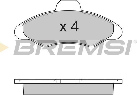 Bremsi BP2462 - Kit pastiglie freno, Freno a disco autozon.pro