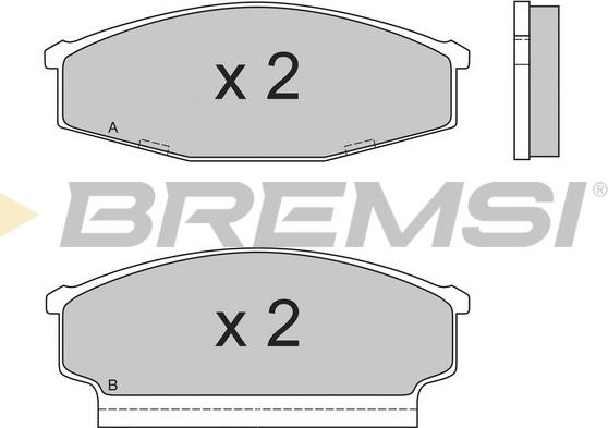 Bremsi BP2408 - Kit pastiglie freno, Freno a disco autozon.pro