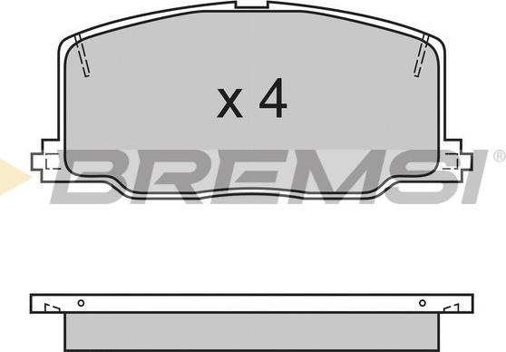 Bremsi BP2411 - Kit pastiglie freno, Freno a disco autozon.pro