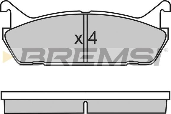 Bremsi BP2488 - Kit pastiglie freno, Freno a disco autozon.pro