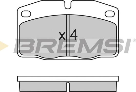 Bremsi BP2487 - Kit pastiglie freno, Freno a disco autozon.pro