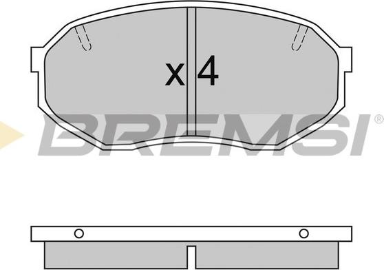 Bremsi BP2421 - Kit pastiglie freno, Freno a disco autozon.pro