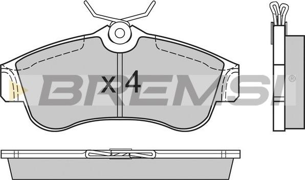 Bremsi BP2470 - Kit pastiglie freno, Freno a disco autozon.pro