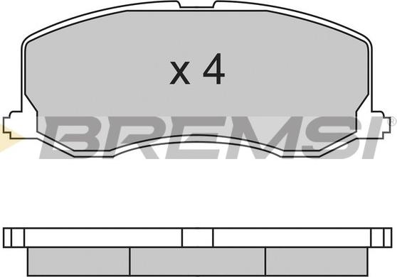 Bremsi BP2596 - Kit pastiglie freno, Freno a disco autozon.pro