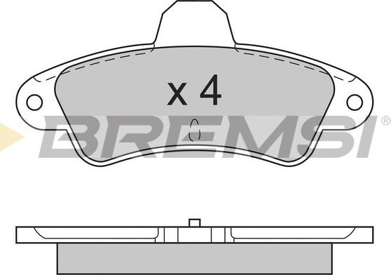 Bremsi BP2593 - Kit pastiglie freno, Freno a disco autozon.pro