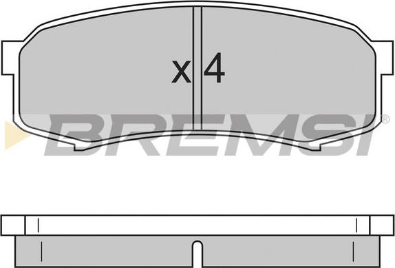 Bremsi BP2597 - Kit pastiglie freno, Freno a disco autozon.pro