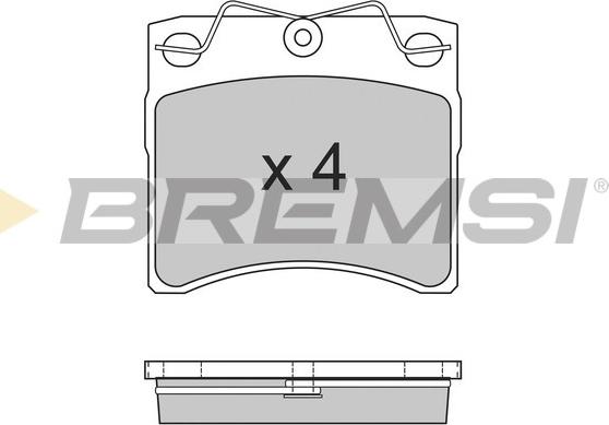 Bremsi BP2554 - Kit pastiglie freno, Freno a disco autozon.pro