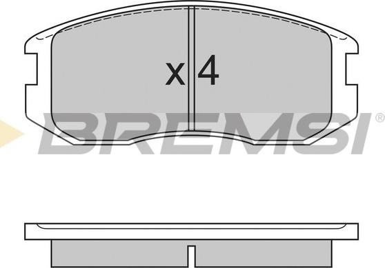 Bremsi BP2558 - Kit pastiglie freno, Freno a disco autozon.pro