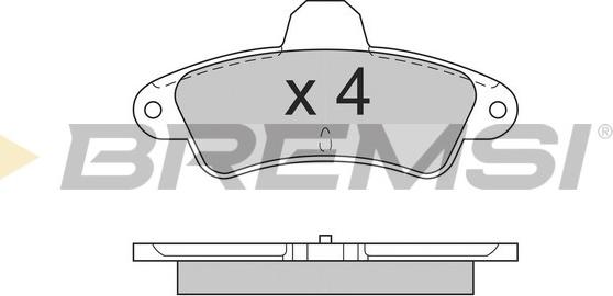 Bremsi BP2562 - Kit pastiglie freno, Freno a disco autozon.pro