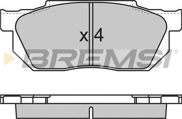 Bremsi BP2501 - Kit pastiglie freno, Freno a disco autozon.pro