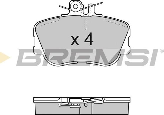 Bremsi BP2586 - Kit pastiglie freno, Freno a disco autozon.pro