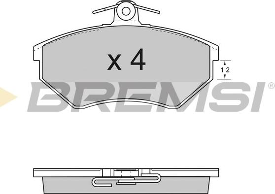 Bremsi BP2531 - Kit pastiglie freno, Freno a disco autozon.pro