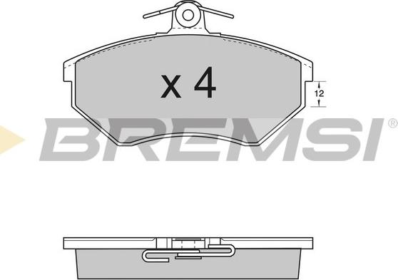 Bremsi BP2532 - Kit pastiglie freno, Freno a disco autozon.pro