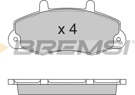 Bremsi BP2525 - Kit pastiglie freno, Freno a disco autozon.pro