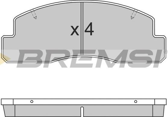 Bremsi BP2696 - Kit pastiglie freno, Freno a disco autozon.pro