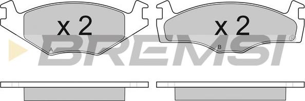 Bremsi BP2645 - Kit pastiglie freno, Freno a disco autozon.pro