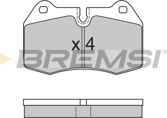 Bremsi BP2660 - Kit pastiglie freno, Freno a disco autozon.pro