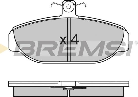 Bremsi BP2616 - Kit pastiglie freno, Freno a disco autozon.pro