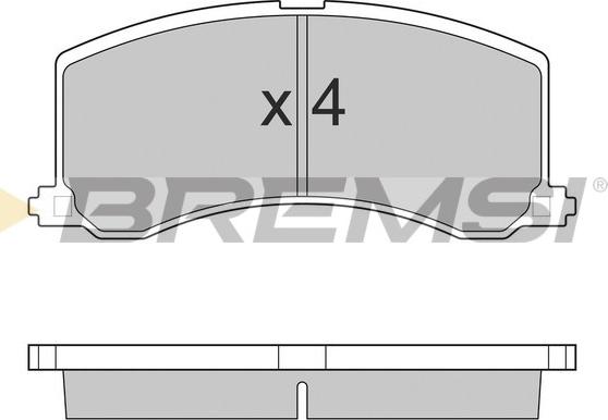 Bremsi BP2684 - Kit pastiglie freno, Freno a disco autozon.pro