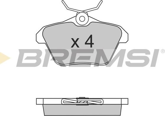 Bremsi BP2680 - Kit pastiglie freno, Freno a disco autozon.pro