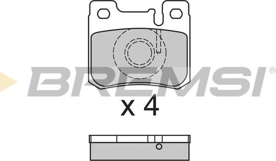 Bremsi BP2631 - Kit pastiglie freno, Freno a disco autozon.pro