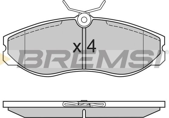 Bremsi BP2624 - Kit pastiglie freno, Freno a disco autozon.pro