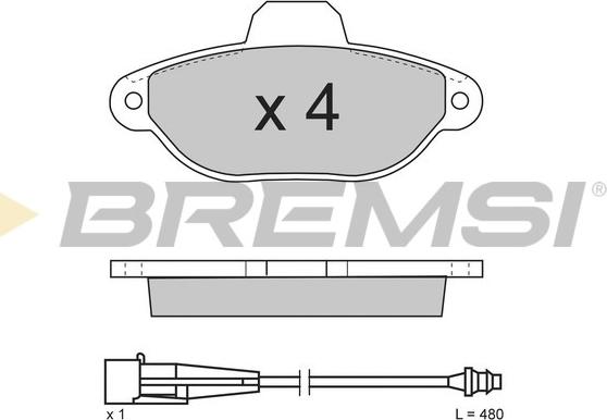 Bremsi BP2626 - Kit pastiglie freno, Freno a disco autozon.pro