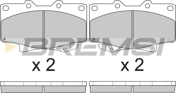 Bremsi BP2623 - Kit pastiglie freno, Freno a disco autozon.pro