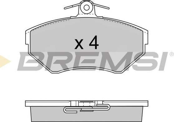 Bremsi BP2674 - Kit pastiglie freno, Freno a disco autozon.pro