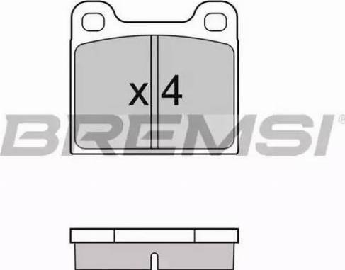 Bremsi BP2096 - Kit pastiglie freno, Freno a disco autozon.pro