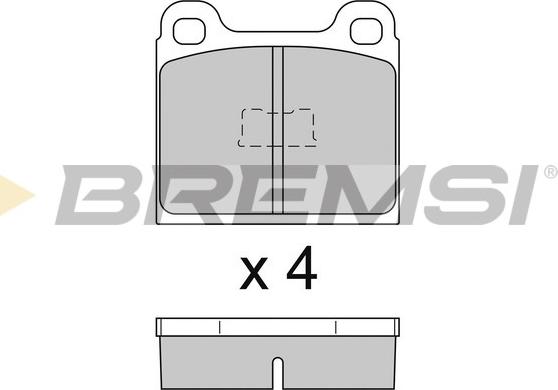 Bremsi BP2091 - Kit pastiglie freno, Freno a disco autozon.pro