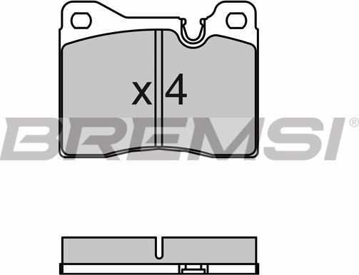 Bremsi BP2043 - Kit pastiglie freno, Freno a disco autozon.pro