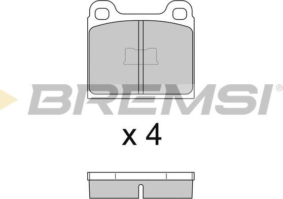 Bremsi BP2054 - Kit pastiglie freno, Freno a disco autozon.pro