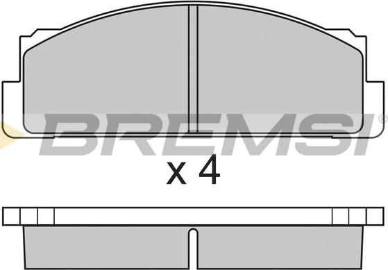 Bremsi BP2004 - Kit pastiglie freno, Freno a disco autozon.pro