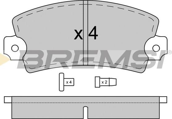 Bremsi BP2018 - Kit pastiglie freno, Freno a disco autozon.pro