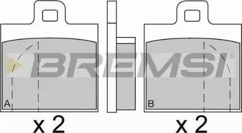 Bremsi BP2089 - Kit pastiglie freno, Freno a disco autozon.pro