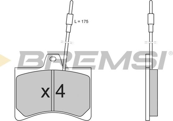 Bremsi BP2148 - Kit pastiglie freno, Freno a disco autozon.pro