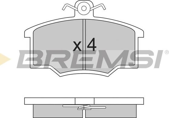 Bremsi BP2143 - Kit pastiglie freno, Freno a disco autozon.pro