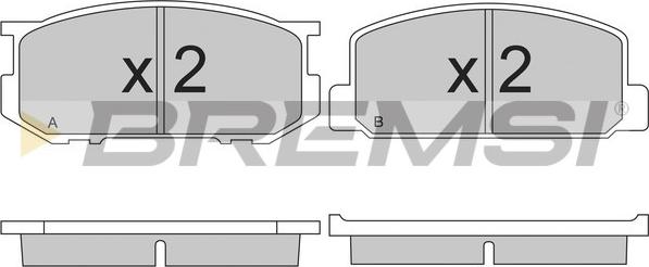 Bremsi BP2165 - Kit pastiglie freno, Freno a disco autozon.pro