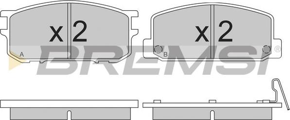 Bremsi BP2167 - Kit pastiglie freno, Freno a disco autozon.pro