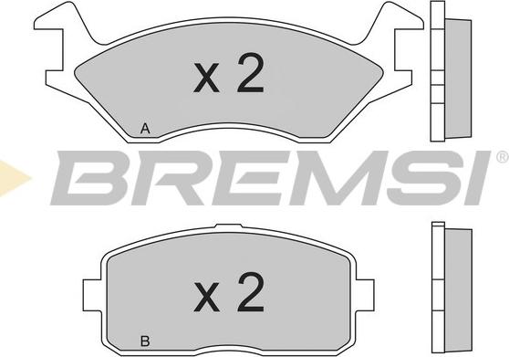 Bremsi BP2189 - Kit pastiglie freno, Freno a disco autozon.pro