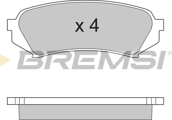 Bremsi BP2899 - Kit pastiglie freno, Freno a disco autozon.pro