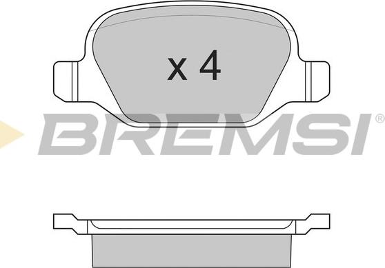 Bremsi BP2890 - Kit pastiglie freno, Freno a disco autozon.pro