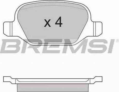 Bremsi BP2891 - Kit pastiglie freno, Freno a disco autozon.pro