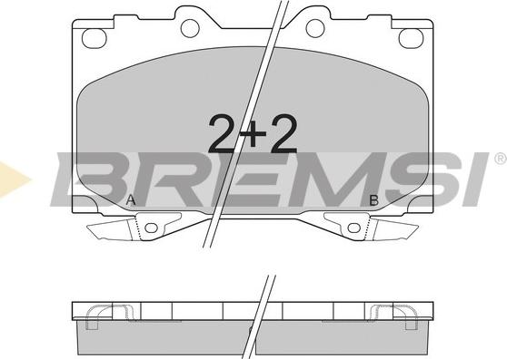 Bremsi BP2898 - Kit pastiglie freno, Freno a disco autozon.pro